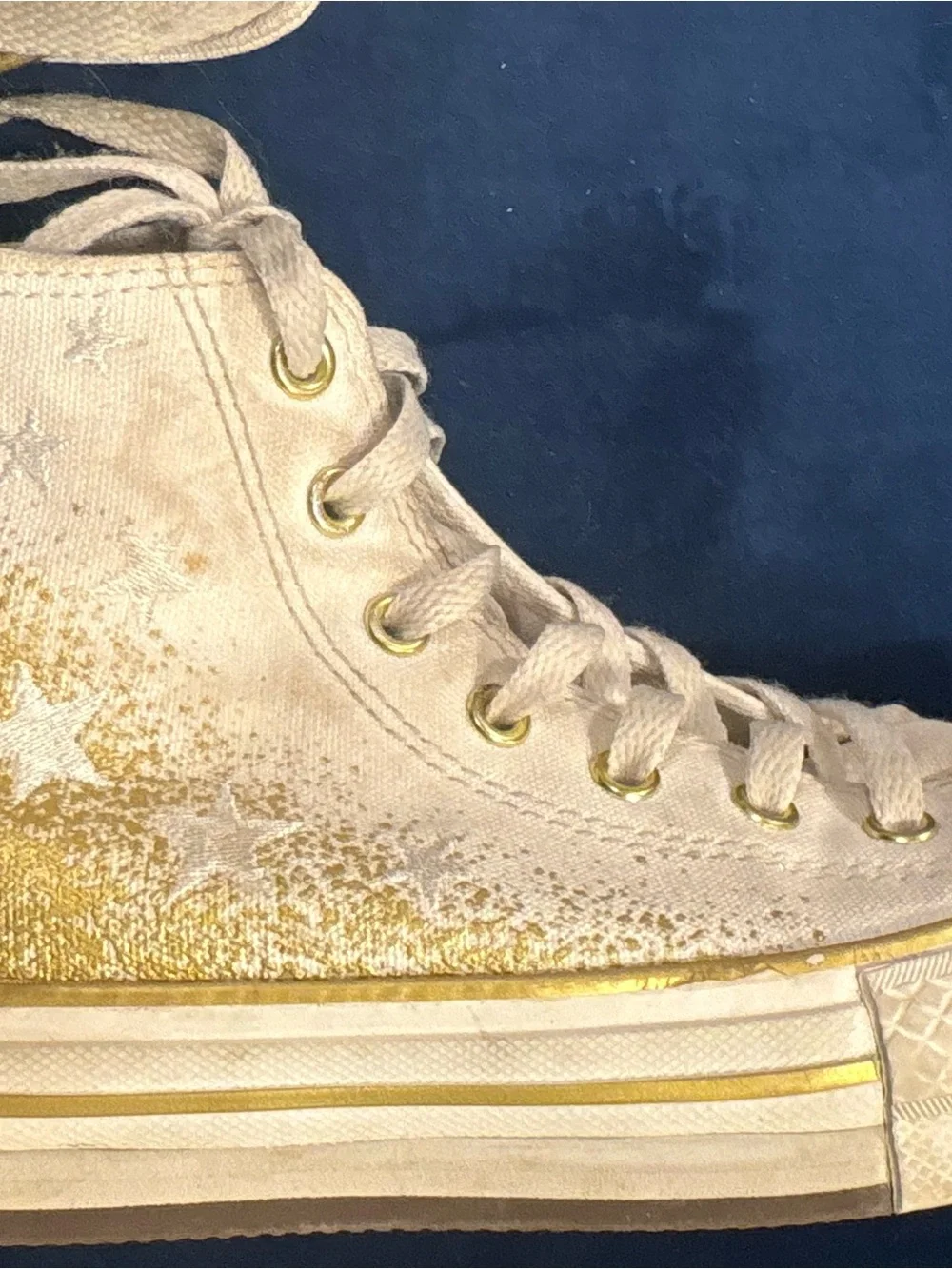 Girls Chuck Taylor All Star EVA Lift Platform Gold Metallic (Twinkle)